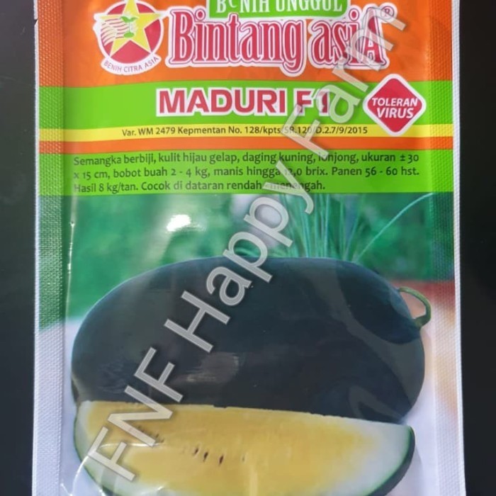 TERBARU - Bibit Semangka Kuning Maduri 20gram