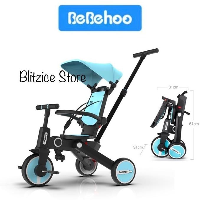 Bebehoo 7 In 1 Gen 2 Baby Stroller Sepeda Bayi Lipat Folding Trike