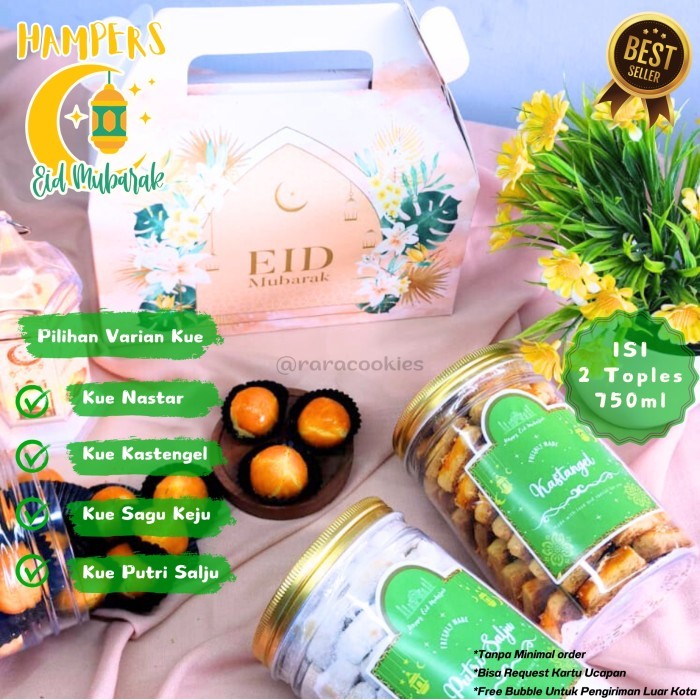 

Hampers Lebaran Kue Kering Cookies Isi 2 Pcs Nastar Dan Kastengel