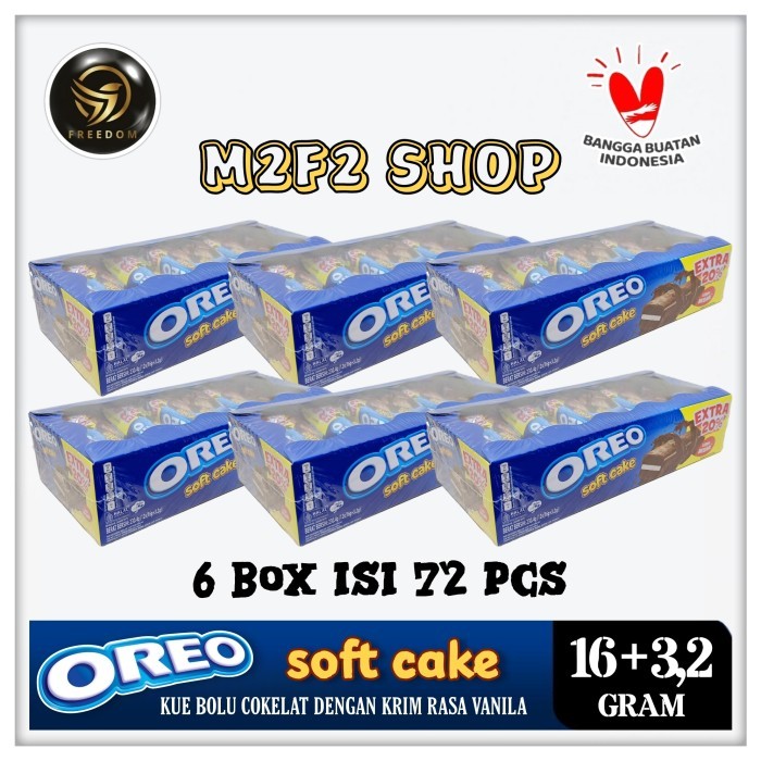 

Oreo Soft Cake Kue Bolu Cokelat Krim Vanila - 16 gr (Harga 6 Pack)