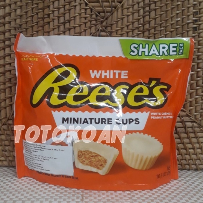 

REESE'S REESES PEANUT BUTTER CUPS WHITE CREME MINIATURE 297 GR