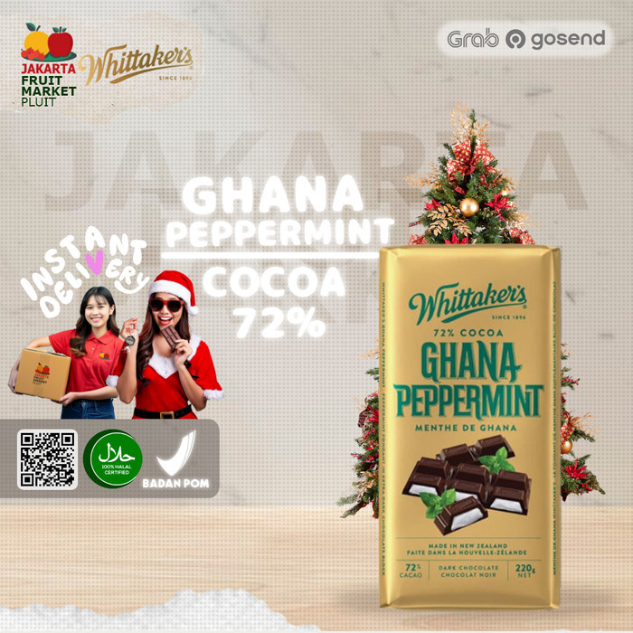 

(COKELAT) WHITTAKERS GHANA PEPPERMINT 220G