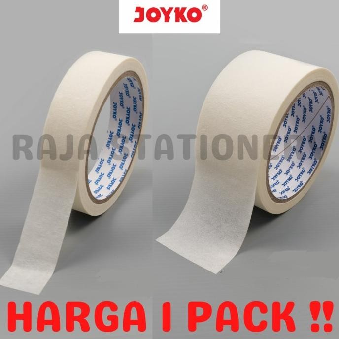 

JOYKO MASKING TAPE 24MM 48MM LAKBAN KERTAS JOYKO 1 INCH 2 INCH 1 PACK ASLI