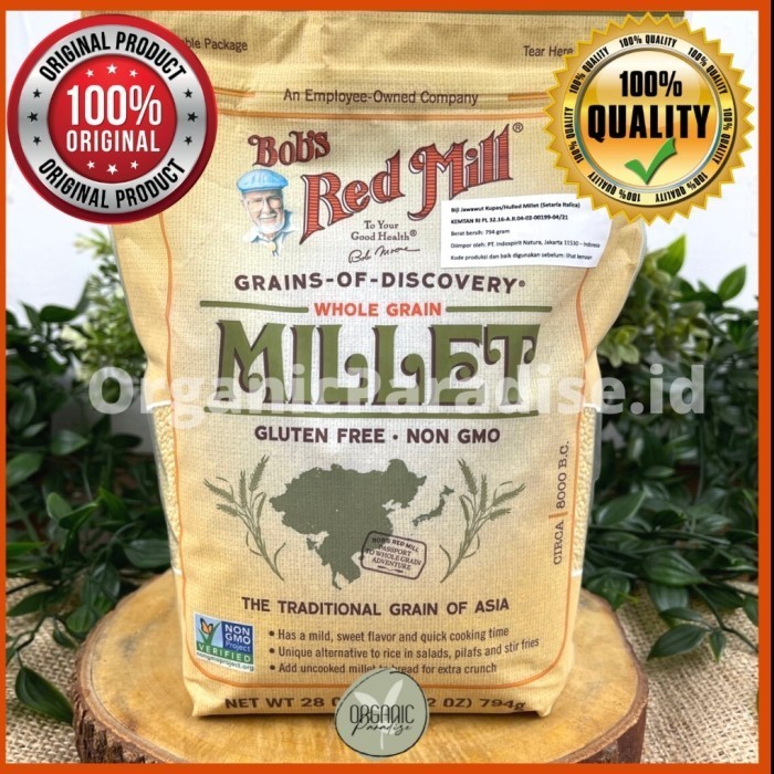 

BOB'S RED MILL GLUTEN FREE NON GMO MILLET 794 GRAM