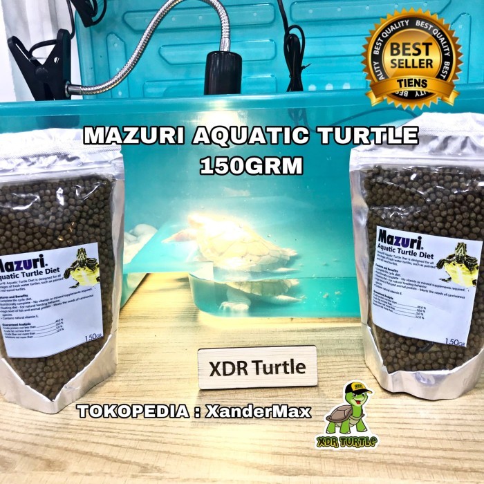 MAZURI AQUATIC TURTLE 150GR KURA KURA BRAZIL UNIFILIS HAMILTONI RES