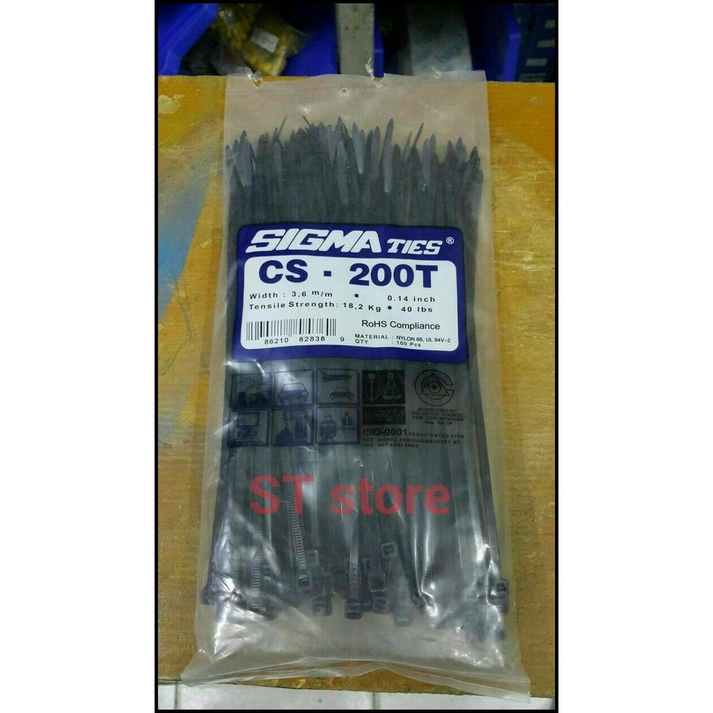 

Kabel Ties /Sigma Ties Cs 200T Hitam [20Cm]