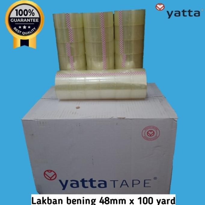 

LAKBAN YATTA TAPE/MERAH/BENING 100 YARD (DUST @ 72 ROLL) ASLI