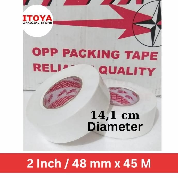 

LAKBAN KAIN JUMBO 2" /48 MM X 45 METER / CLOTH TAPE PUTIH ASLI