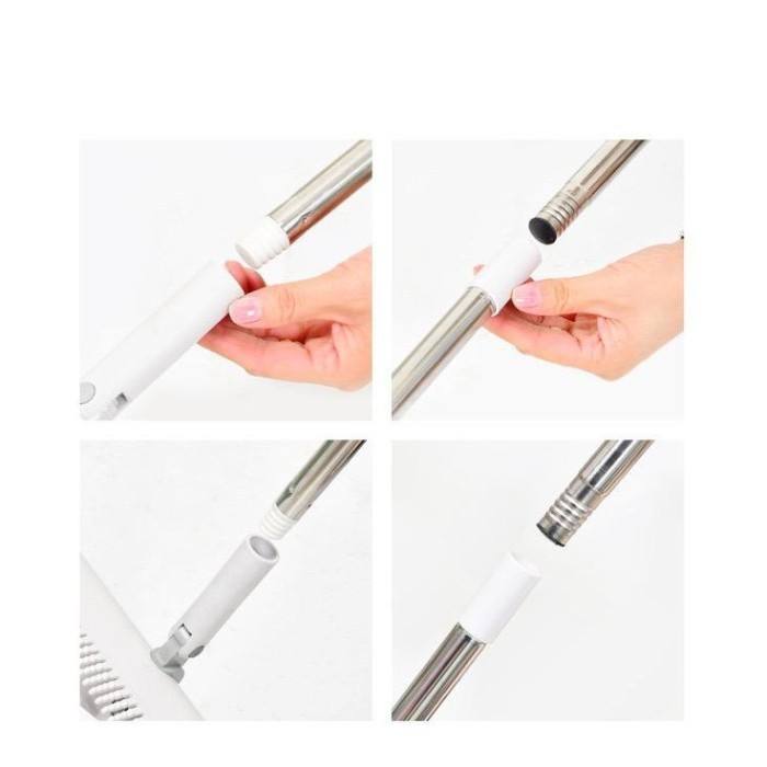 Ggt Alat Pembersih Lantai Set Sapu Sisir & Pengki Otomatis Set Broom