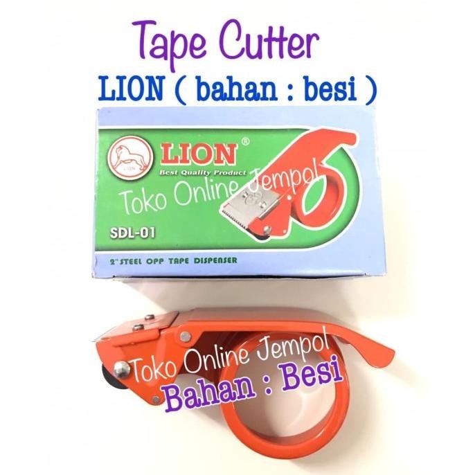 

BESI POTONG LAKBAN TAPE CUTTER DISPENSER LION SDL-01 SDL01 ATK943LN ASLI