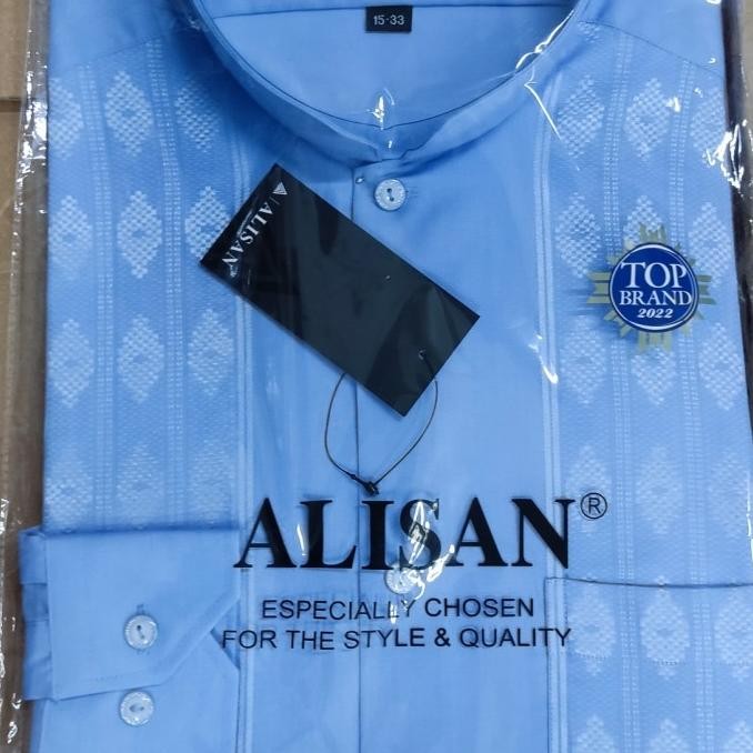 baju koko lengan panjang pria Alisan GM