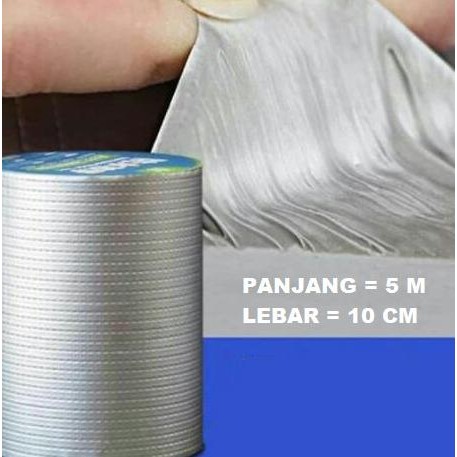 

LAKBAN ALUMUNIUM FOIL SUPER KUAT ANTI AIR BOCOR TAHAN PANAS TAPE 10 CM ASLI