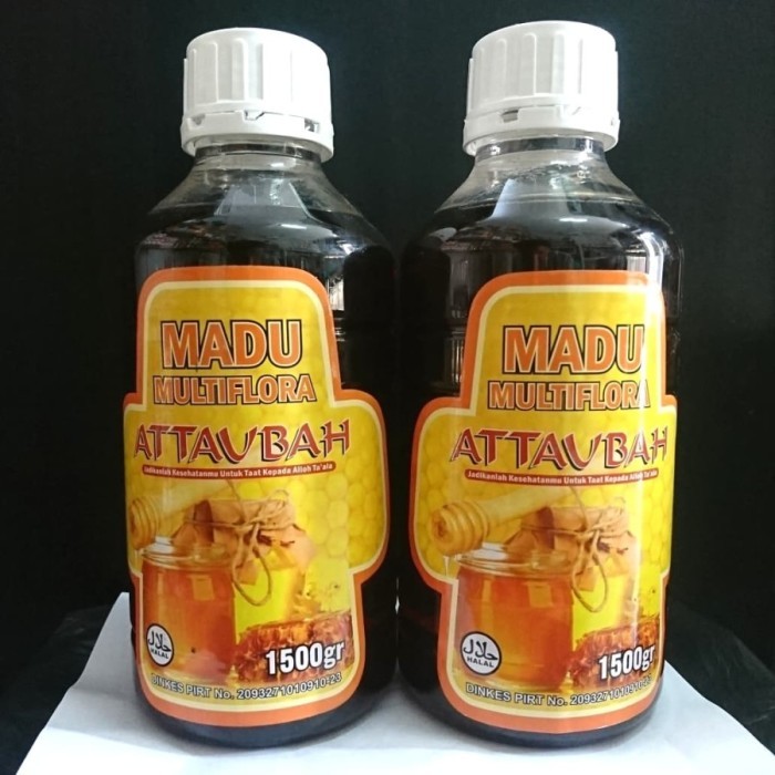 

Madu Multiflora Attaubah 1,5 kg - Madu Hutan Murni Multiflora 1500 gr