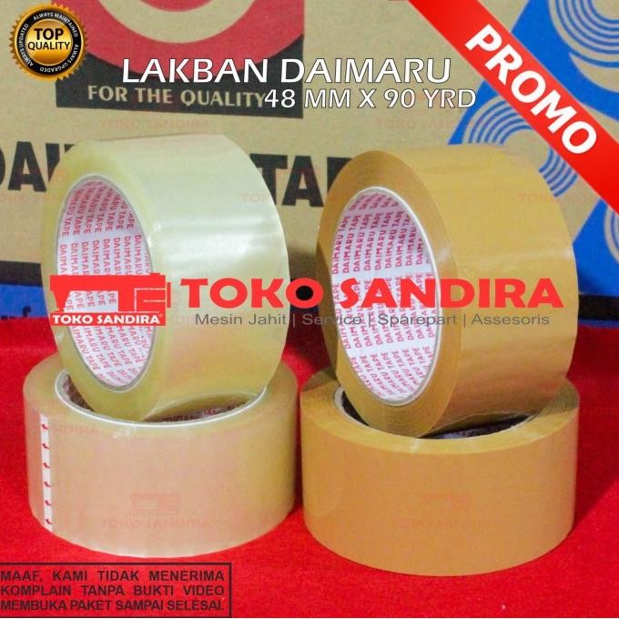 

6 PCS LAKBAN DAIMARU 2 INCH 48MM X 90 YARD/LAKBAN DAIMARU MURAH ASLI