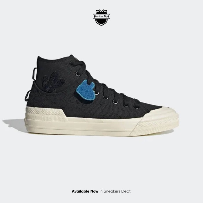 ADIDAS Sepatu Sneakers Pria NIZZA HI DL BLACK WHITE ORIGINAL