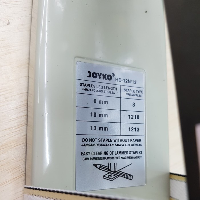 

Masking Tape Stapler Jilid Staples Heavy Duty Joyko Hd 12N/13