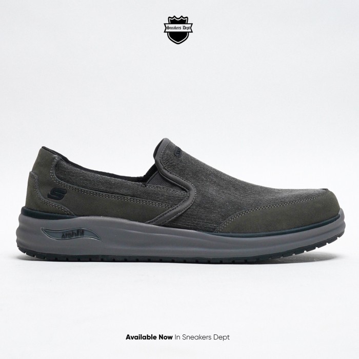 SKECHERS Sepatu Slip On Pria ARCH FIT MELO RANSTON 204601BLK ORIGINAL