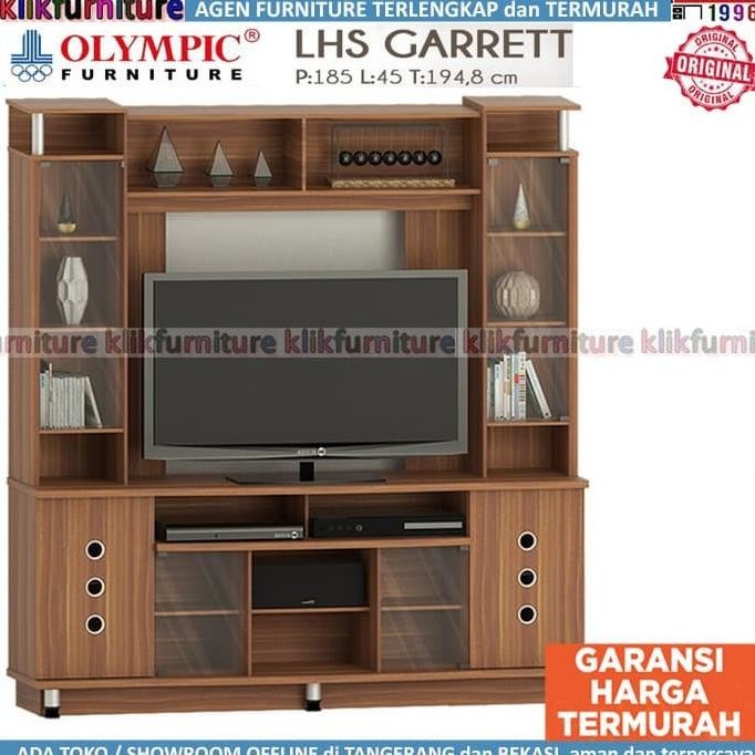 Olympic Meja Tv / Rak Tv / Lemari Hias Bufet Tv Tinggi Lhs Garret