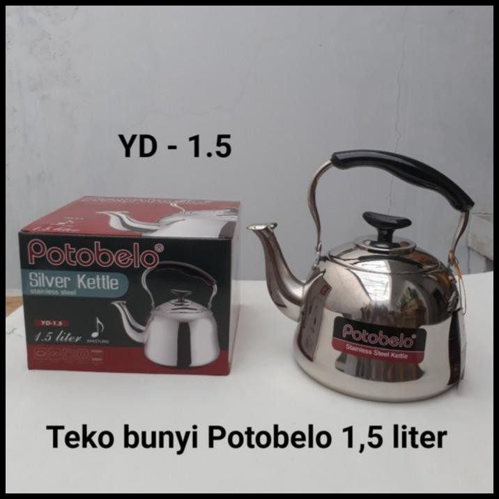 POTOBELO Teko Siul YD1,5 Kettle Stainless Steel Ketel Siul 1,5Liter