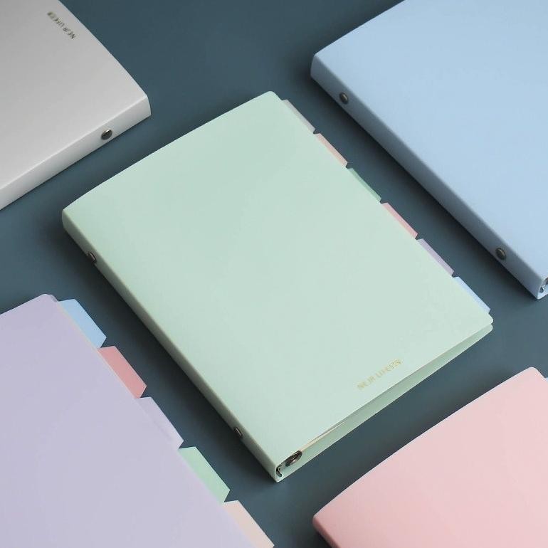 

SPECIAL [Artopia] A5 B5 Set Binder Morandi 20 26 Lubang Holes / Buku Kuliah Ring Besi Estetik Aesthetic Pastel Loose Leaf Kampus Campus Neja Life he-146