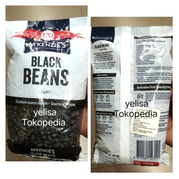 

MCKENZIES BLACK BEANS 375GR