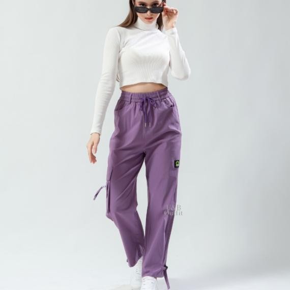 Ub Outfit Celana Cargo Wanitahw Looe Cargo C162 Ize Ll