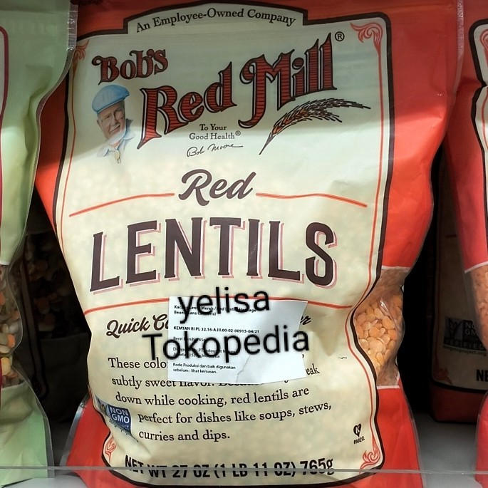

BOBS RED MILL RED LENTILS 765GR