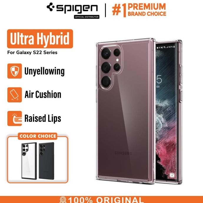 Case Samsung Galaxy S22 Ultra Plus Spigen Ultra Hybrid Clear Casing