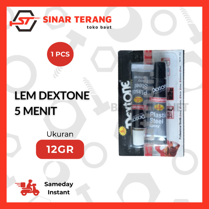 

Dextone 5 Menit Kecil Epoxy 12 Gr - Lem Besi Serbaguna