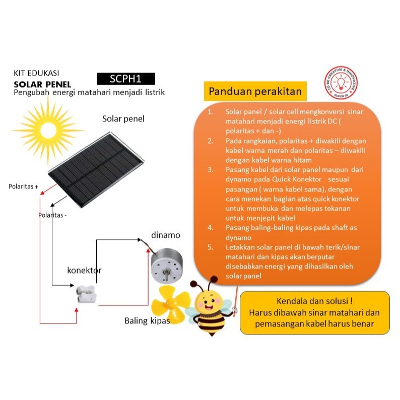 Rekomendasi Terbaik  Kit Edukasi Solar Panel Solar Cell Panel Surya Edukasi Anak Sekolah Paket