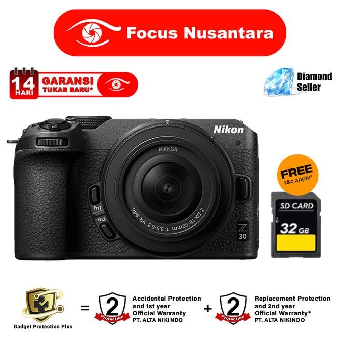 Nikon Z30 / Nikon Z 30 Kit Mirrorless Camera Garansi Resmi