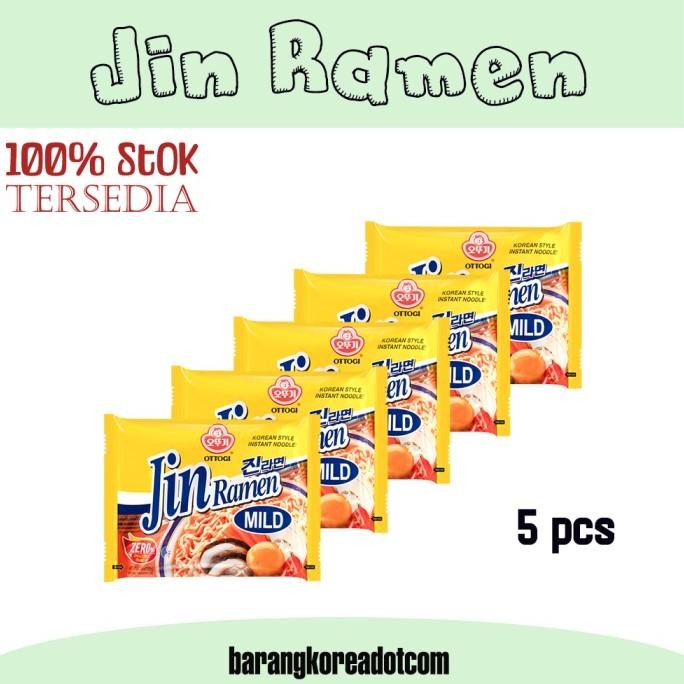 

[5 pcs]Ottogi Jin Ramen Korea Mild - 120g KTS