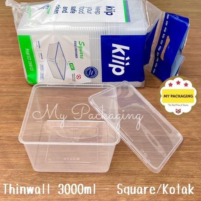 Kotak Makan Microwave / Food Box / Wadah Plastik 3000 Ml