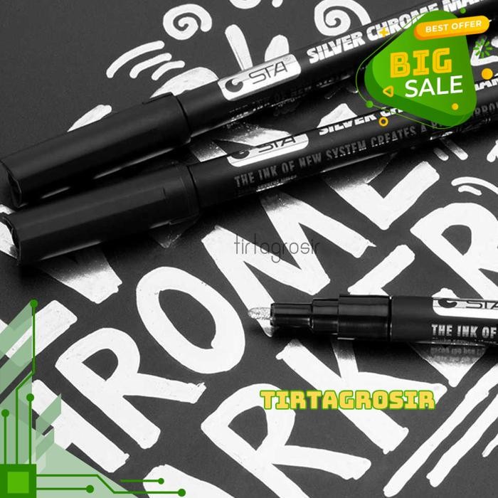 

QAGO SPIDOL PERMANEN MARKER METALLIC CHROME WATERPROOF 2MM 3MM SPIDOL PERMANEN MARKER METALLIC CHROME 3 MM KUALITAS TERBAIK