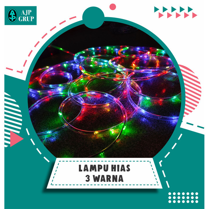 PRODUK TERBATAS Lampu Hias Odong Odong 3 Warna AJP Grup