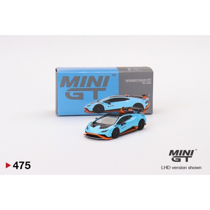 MINIGT 475 LAMBORGHINI HURACAN STO BLUE LAUFEY DIECAST MGT