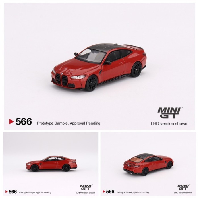 MiniGT 566 BMW M4 Competition (G82) Toronto Red Metallic Mini GT MGT