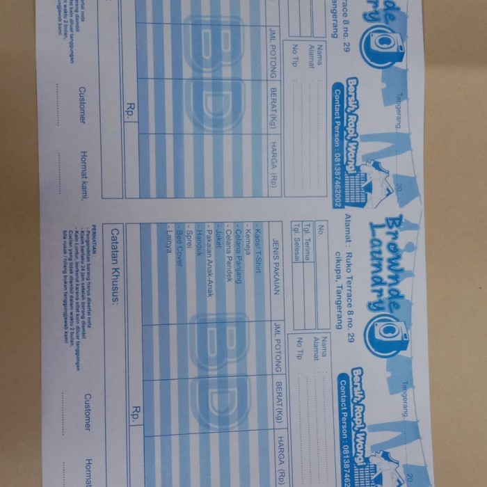 

TERBARU CETAK NOTA NCR 1 RIM