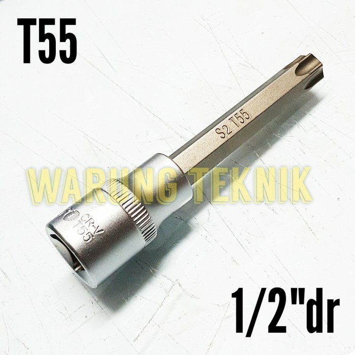 KUNCI SOK PANJANG BINTANG BIT SOCKET DEEP TORX T55 T 55 houseperkakas