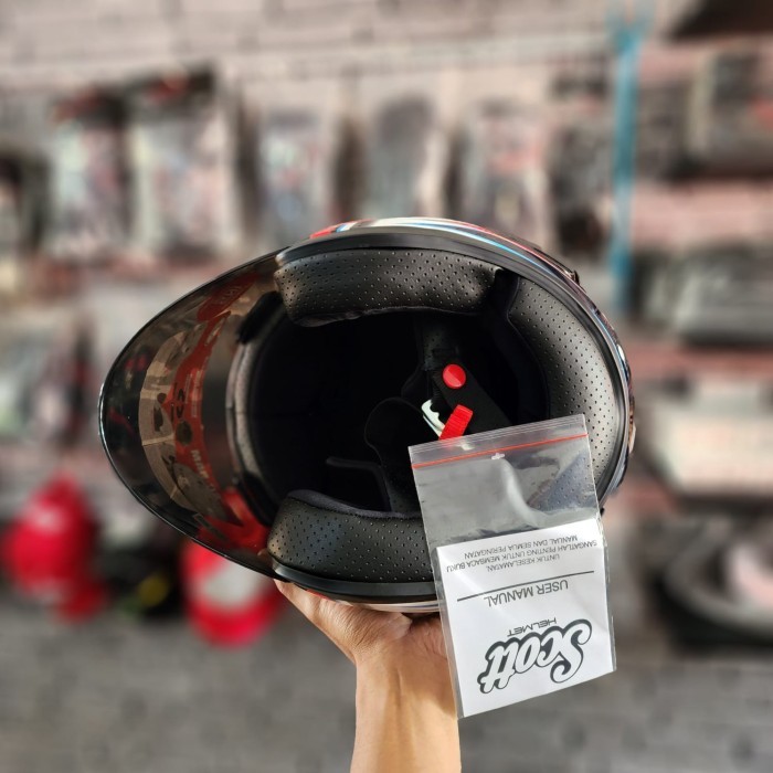 Helm Scott R5 Red Flower Ram4 Gundam Ram 5 Motif Nicky Hayden