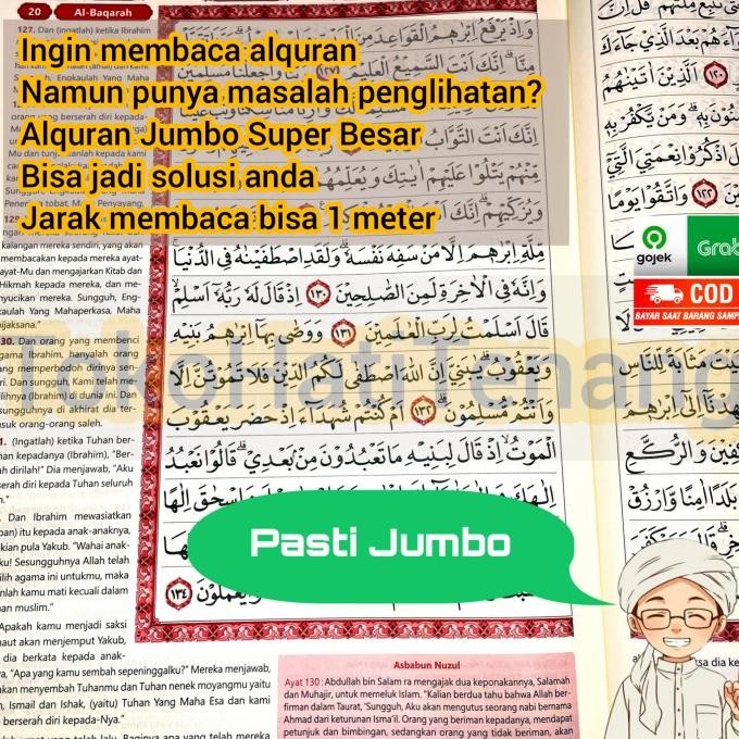 ALQURAN MURAH LANSIA EXTRA BESAR AL QURAN MUSHAF TERJEMAHAN JUMBO A3