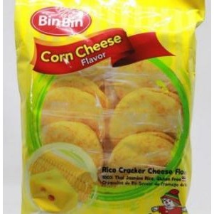 

Bin Bin Rice Craer Raa Corn Cheee Flavor 105G Gluten Free
