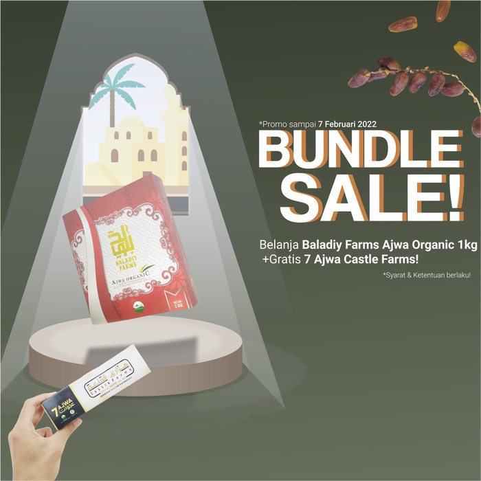 

KURMA AJWA CASTLE FARMS BALADY 1KG / KURMA MADINAH / KORMA NABI