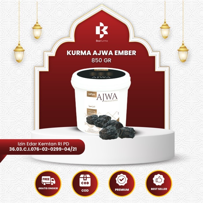 

Kurma Ajwa Kemasan Ember 850 gr Kurma Nabi Premium - Best Quality