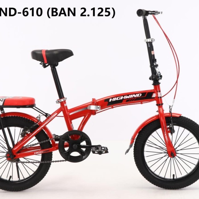 Sepeda lipat 20" inch anak dan dewasa Single Disc Relax City Ride