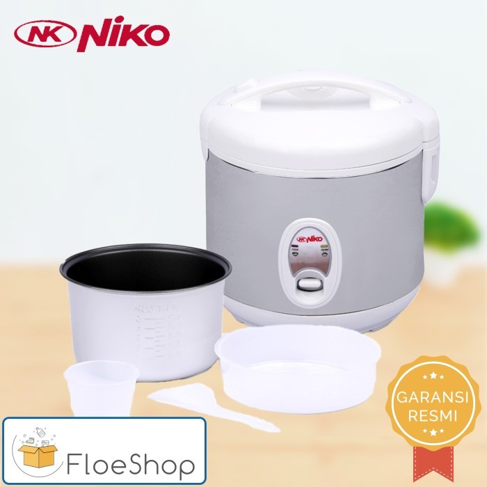 Magic Com Rice Cooker Penanak Nasi Niko Kecil (1.2 Liter) - Silver