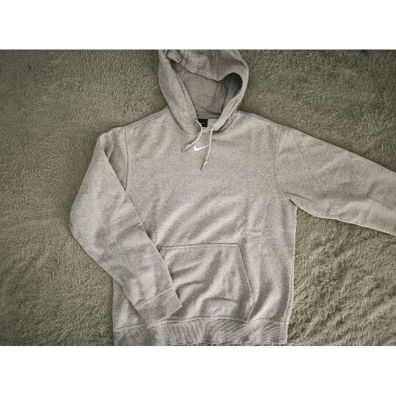 Nike Center White Logo Grey Hoodie