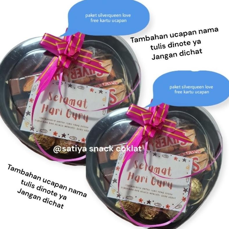 CR - Paket cokelat gift/hampers silverqueen chunkybar love TERLARIS
