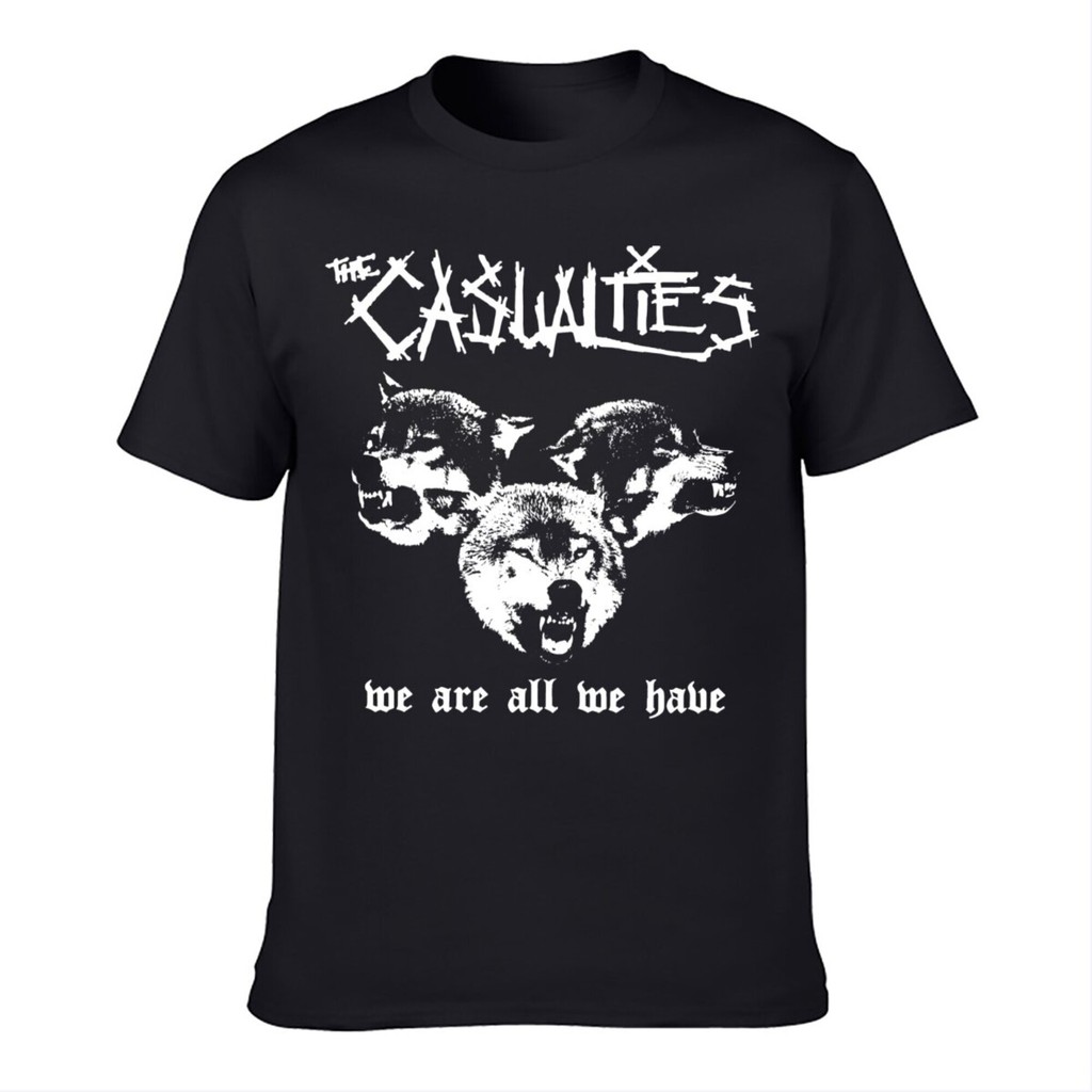 the Casualties T Shirt We Are All Have Exploited Gbh Unseen Subhumans Adicts Us Bombs Cotton T-Shirt