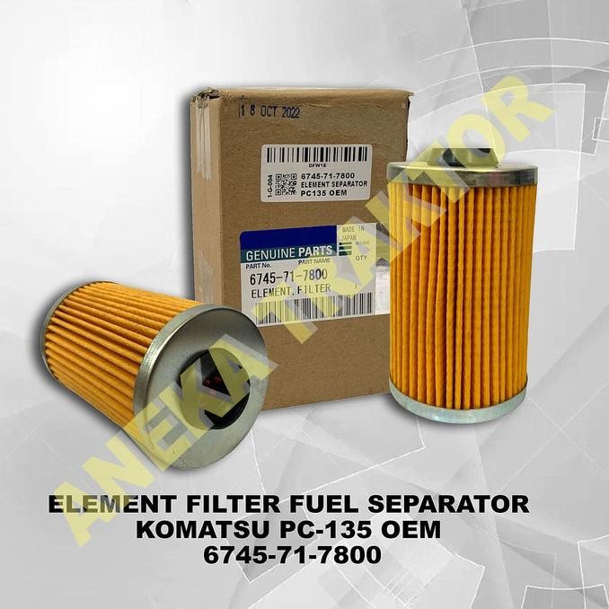 ELEMENT FILTER FUEL SEPARATOR PC-135 PC135 OEM 6745-71-7800 ORIGINAL DAN TERPERCAYA